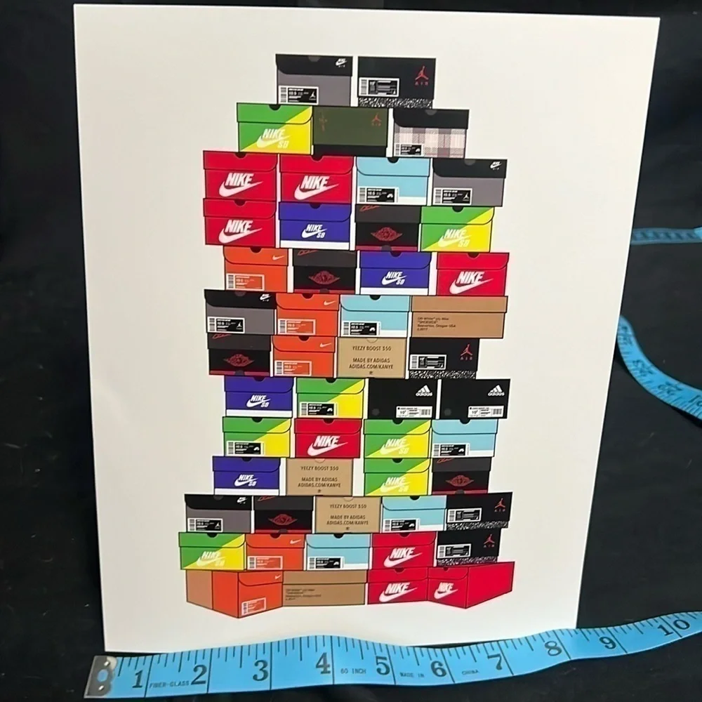 Nike boxes wall art 8x10